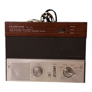 Radio Shack answering machine DuoPhone tad-112c message cassette tape Nov 1985